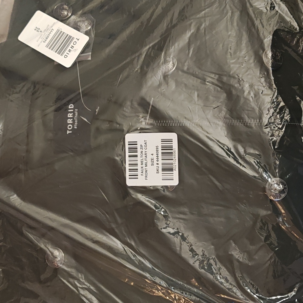 Torrid Olive Green Military Coat - Picture 2 of 3